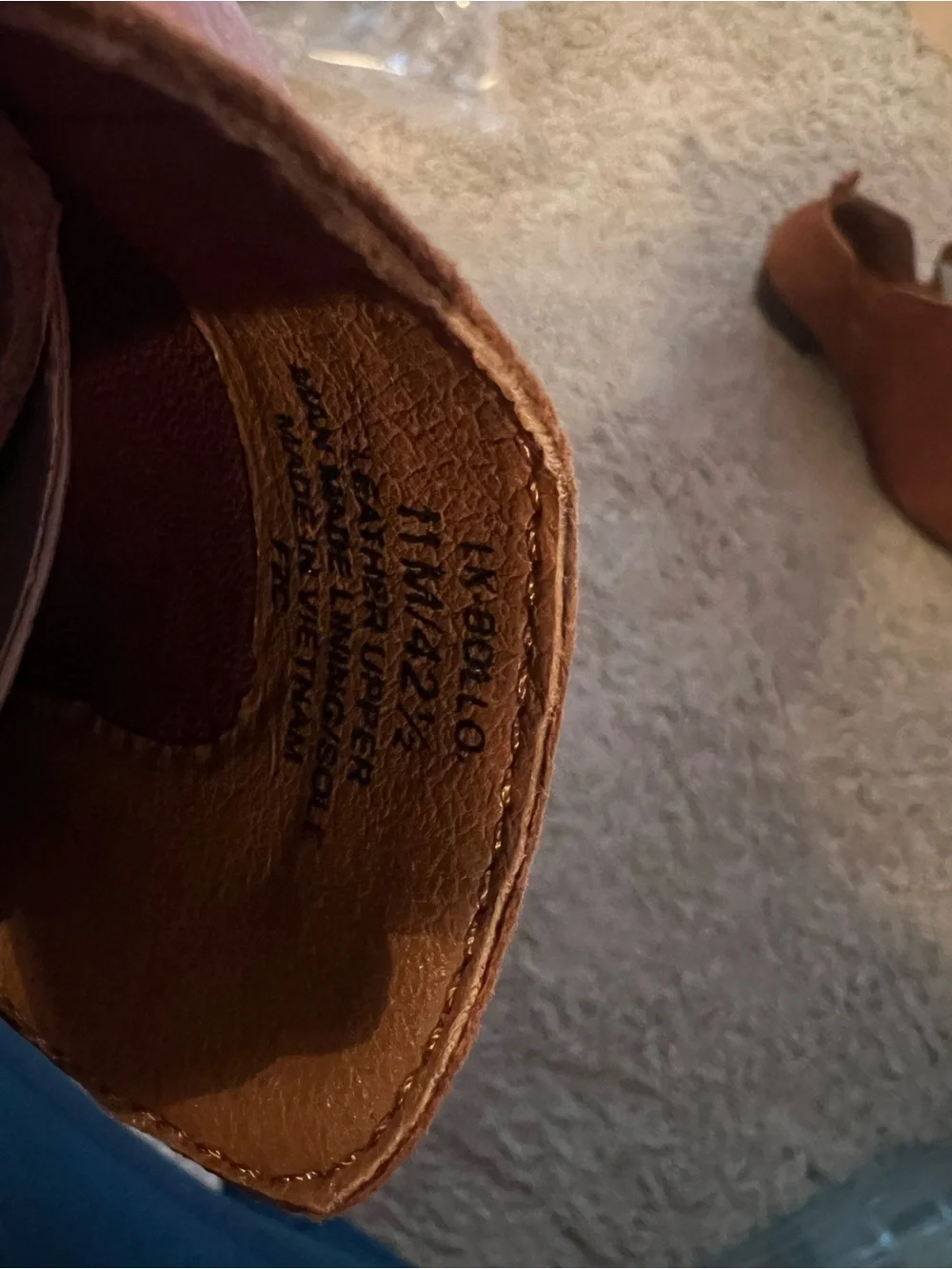Lucky Brand Women's Suede-Look Ankle Booties in Cognac size 11 NWB